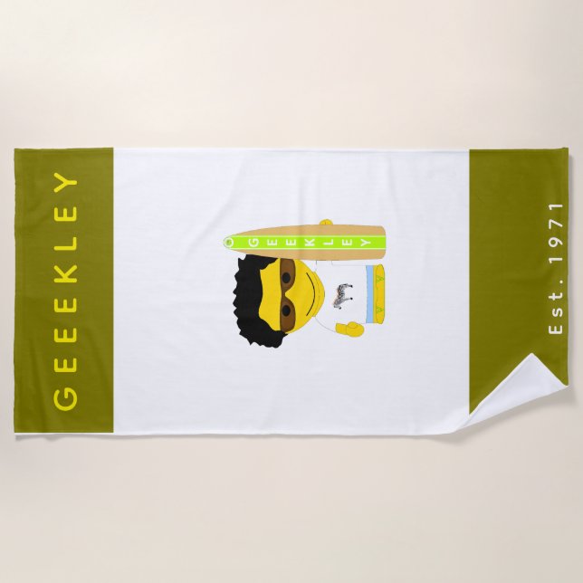 Serviette de plage GEEKLEY (Devant)