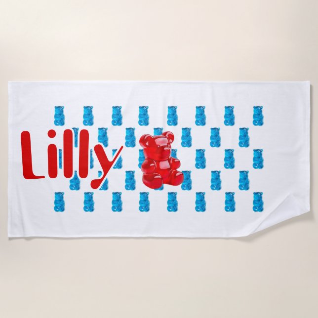 Serviette De Plage Gélatineux Jelly  (Devant)