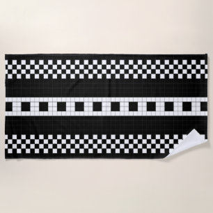 Serviette De Plage Géométrie Plaid du métro RL90