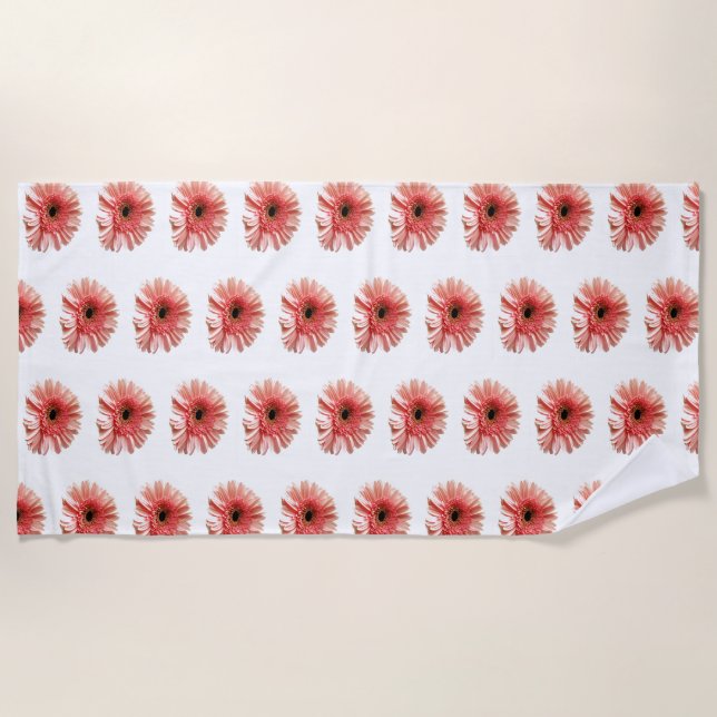 Serviette De Plage Gerbera marguerite (Devant)