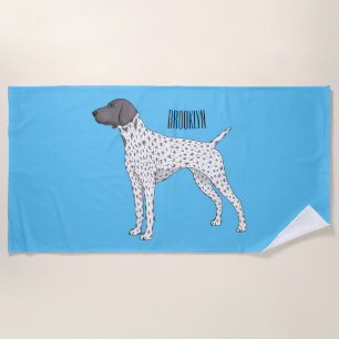 Serviette De Plage German Shorthred Pointer dog