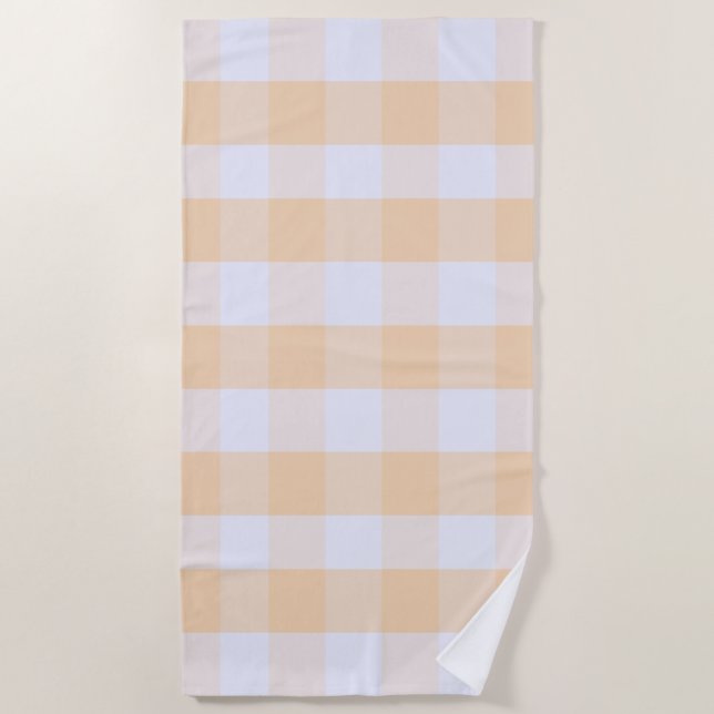 Serviette De Plage Gingham Pré aux Modernes (Devant)
