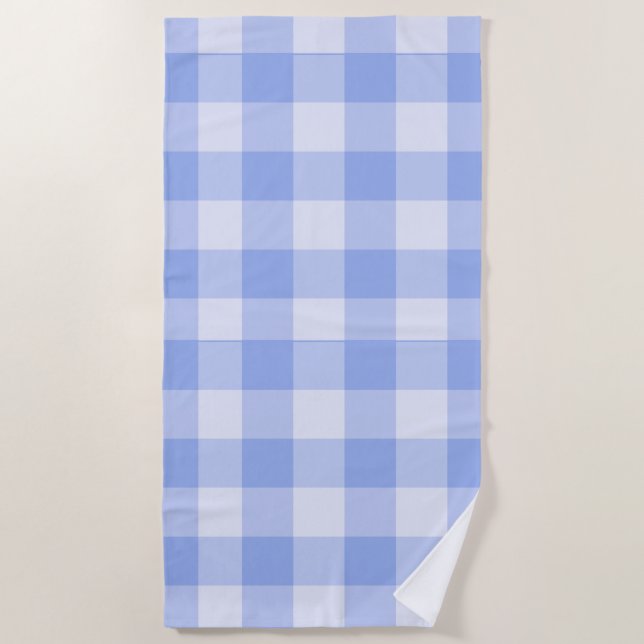 Serviette De Plage Gingham Préparatoire Moderne (Devant)