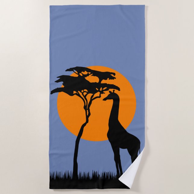 Serviette De Plage Giraffe (Devant)