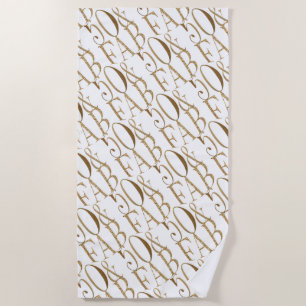 Serviette De Plage Gold Glam Glitz 50 & Fabulous Motif