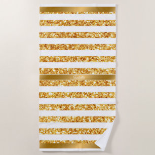 Serviette De Plage Gold Horizontal Parties scintillant Boho Popular C