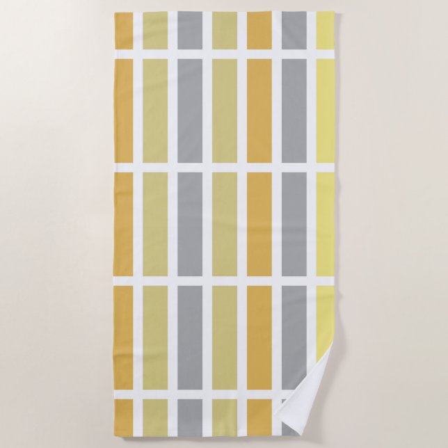 Serviette De Plage Gold Silver Bronze Metal Hues (Devant)