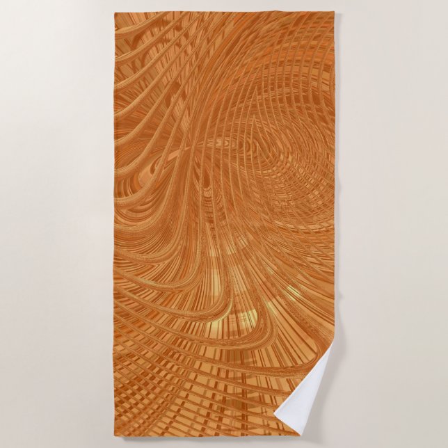 Serviette de plage Golden Waves (Devant)