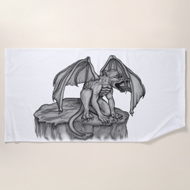 Serviette De Plage Golem Gargoyle (Devant)