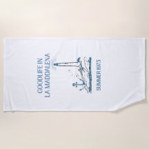 Serviette de plage Goodlife La Maddalena 1975 Ligh