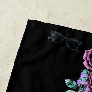 Serviette de plage gothique Bouquet
