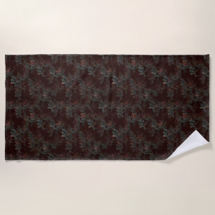 Serviette de plage gothique Rose foncé