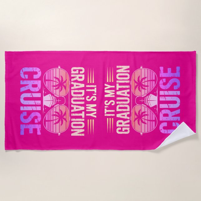 Serviette De Plage Graduation Cruise Beach Towel (Devant)