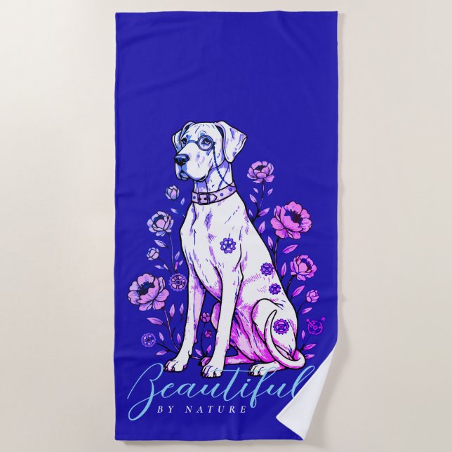Serviette De Plage Grand Danois Steampunk   (Devant)