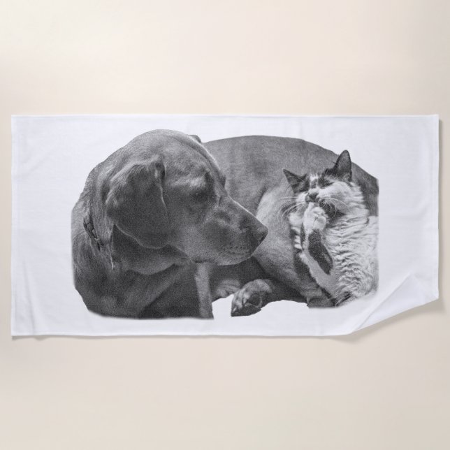 Serviette De Plage Grande Ombre, Cosy Pair (Devant)