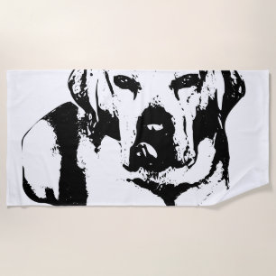 Serviette De Plage Grande Silhouette, âme loyale