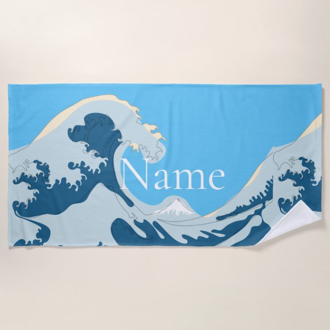 Serviette De Plage Grande vague Thunder_Cove (Devant)
