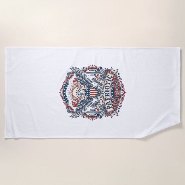 Serviette De Plage Graphique vectoriel de fierté du désert du Sud-Oue (Devant)