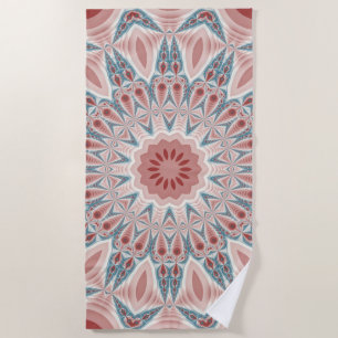 Serviette De Plage Grattez moderne Kaleidoscope Mandala art fractal
