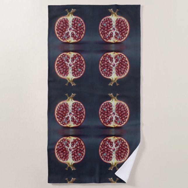 Serviette De Plage Grenade – fruit précieux pour la santé (Devant)