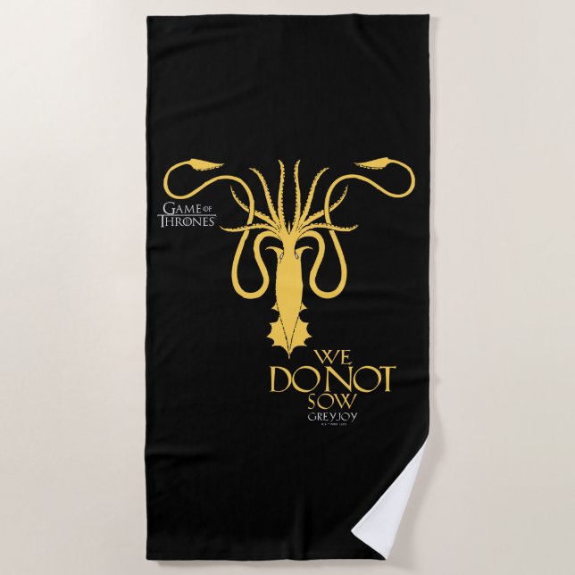Serviette De Plage Greyjoy Sigil - Nous ne semons pas (Devant)