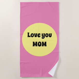 Serviette De Plage Gros point jaune