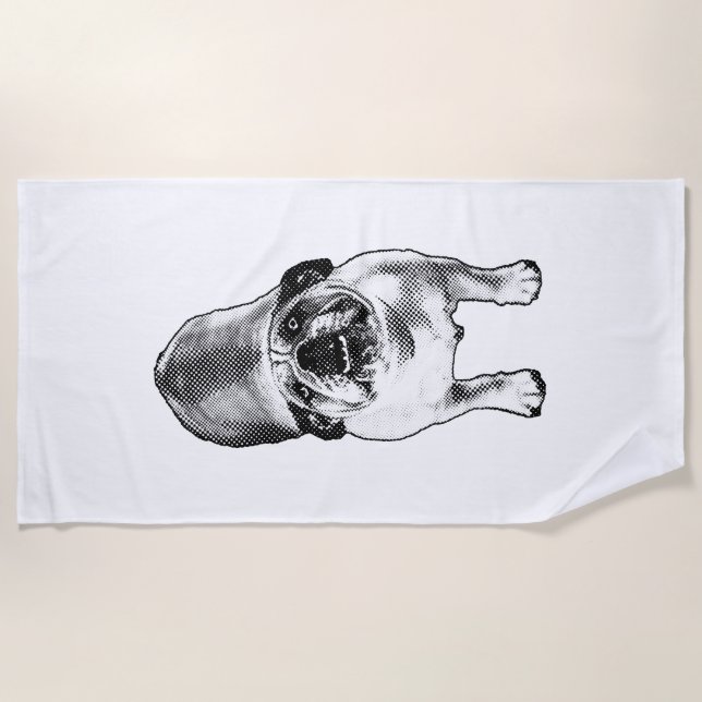 Serviette De Plage Gros points, grande personnalité (Devant)