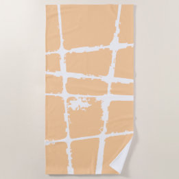 Serviette De Plage Grunge Moderne en Maillage Sale Lumineux Raffiné