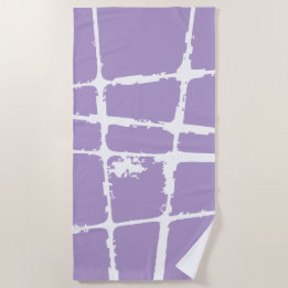 Serviette De Plage Grunge Moderne Maille Sale Lumineuse Raffinée Blan