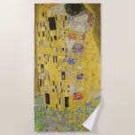 Serviette De Plage Gustav Klimt - Le baiser<br><div class="desc">The Kiss / Der Kuss - Gustav Klimt en 1907-1908</div>