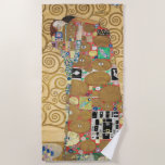 Serviette De Plage Gustav Klimt - Réalisation, Stoclet Frieze<br><div class="desc">L'Arbre de Vie,  La Frieze Stoclet,  Amateurs de réalisation - Gustav Klimt,  Carton,  1909</div>