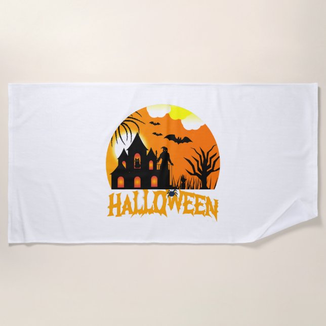 Serviette De Plage Halloween (Devant)