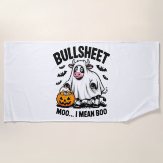 Serviette De Plage halloween cow
