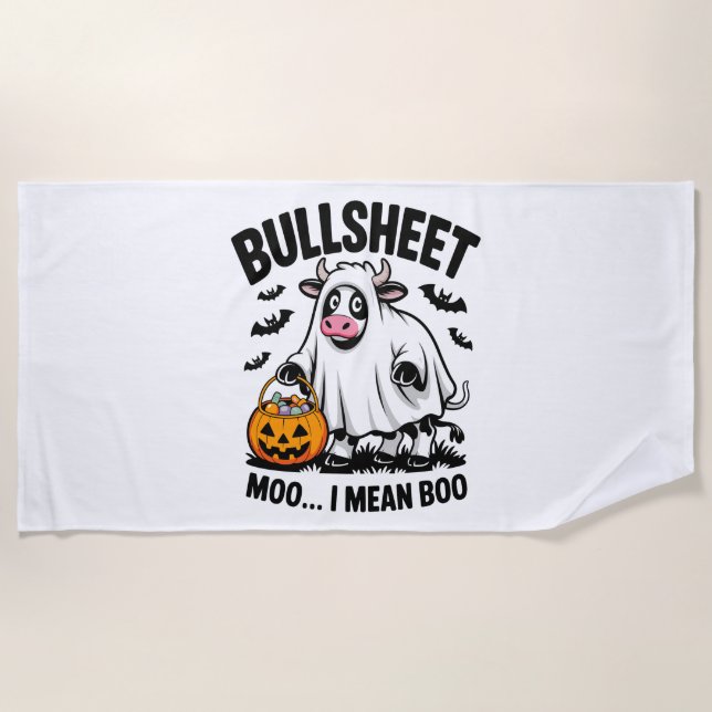 Serviette De Plage halloween cow (Devant)