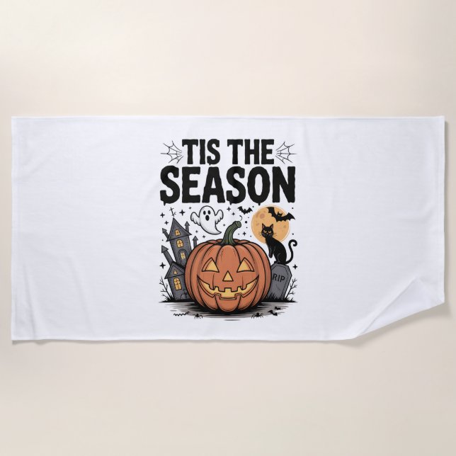 Serviette De Plage Halloween de la saison (Devant)