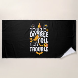 Serviette De Plage Halloween Double Huile Et Problème Anniversaire