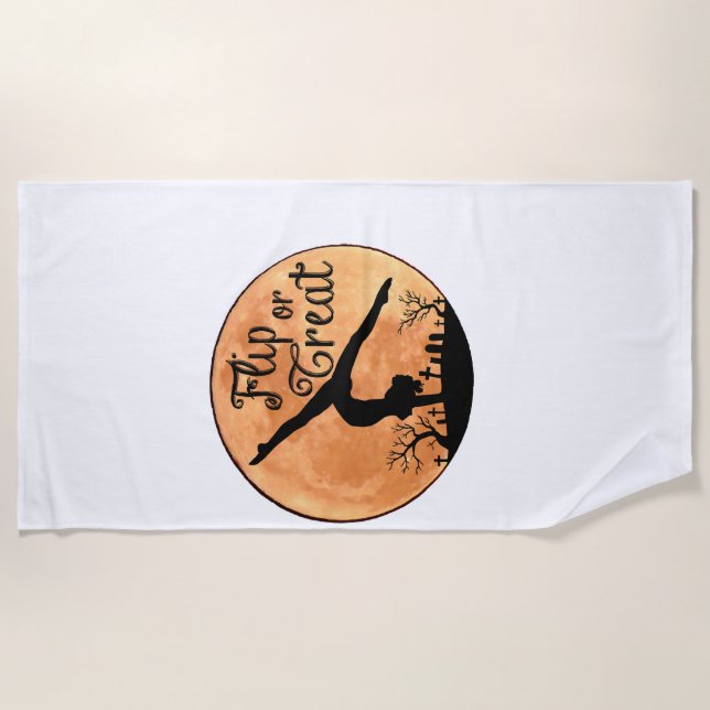 Serviette De Plage Halloween Handstands (Devant)