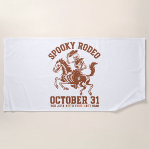 Serviette De Plage Halloween Rodéo éffrayant 31 octobre