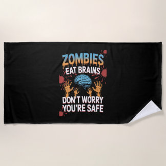 Serviette De Plage Halloween Zombie
