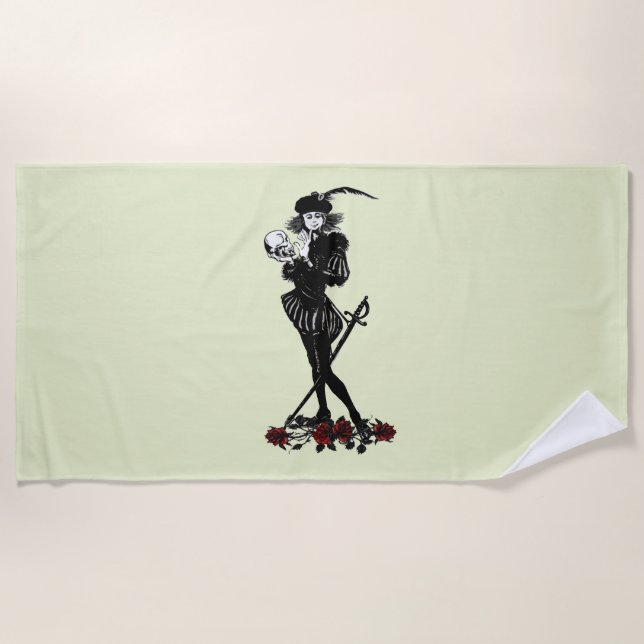 Serviette De Plage Hameau Bard Lime Green (Devant)