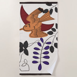 Serviette De Plage Hanafuda "Fuji-ni-hototogisu"