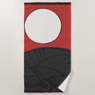 Serviette De Plage Hanafuda "Susuki-ni-tsuki"