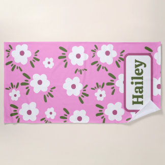 Serviette De Plage Happy Flowers