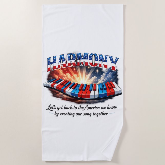 SERVIETTE DE PLAGE HARMONIE (Devant)