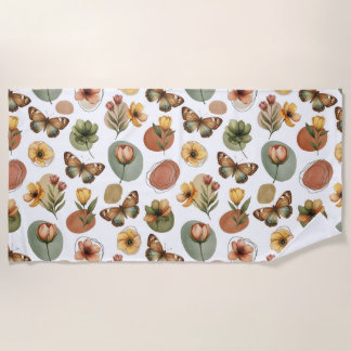 Serviette De Plage Harmonie des fleurs de la Terre