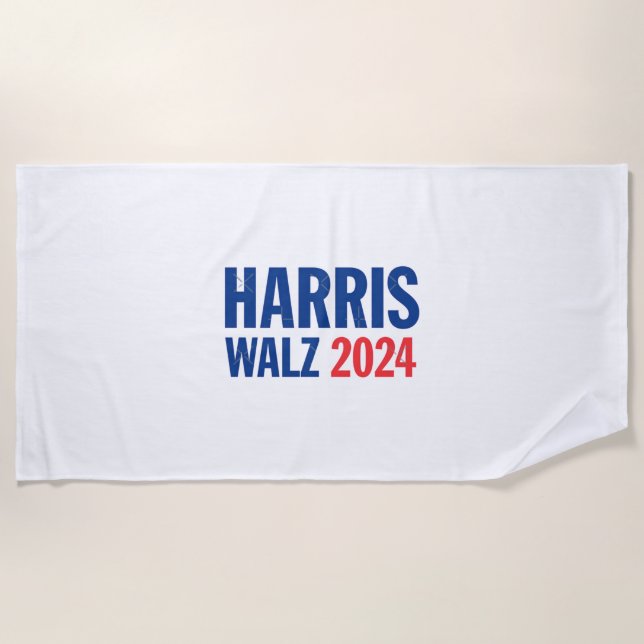 Serviette De Plage Harris Walz 2024 (Devant)