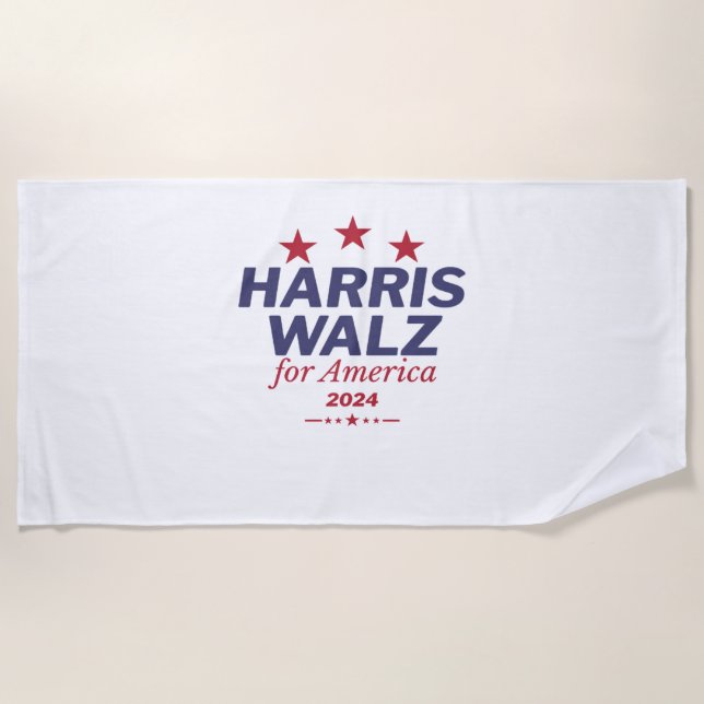 Serviette De Plage Harris Walz 2024 Active (Devant)