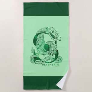 Serviette De Plage Harry Potter   Aguamenti SLYTHERIN™ Graphique