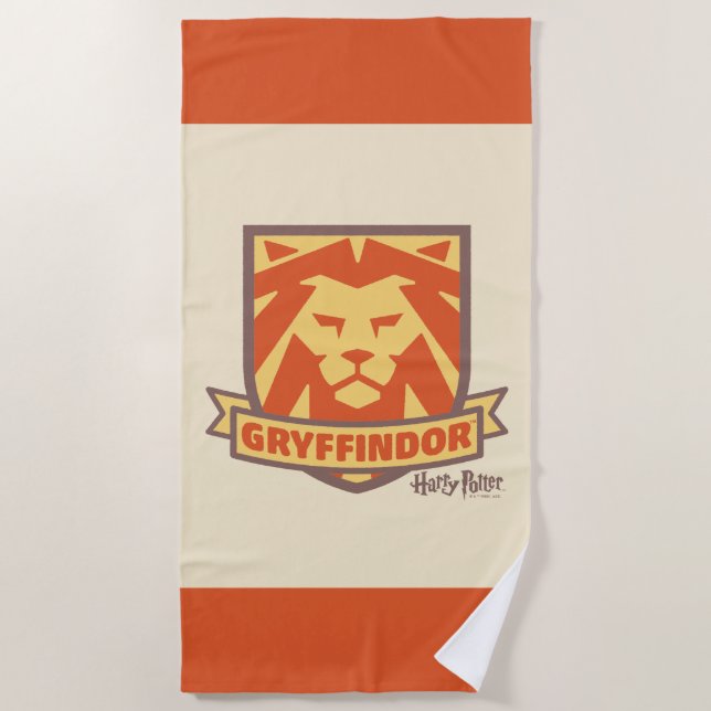 Serviette De Plage HARRY POTTER™ | Cimetière Magique d'été GRYFFINDOR (Devant)