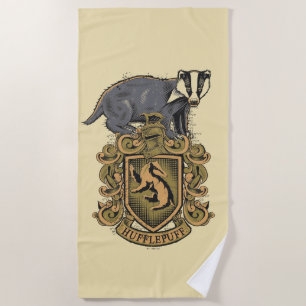 Serviette De Plage Harry Potter Cimier de Hufflepuff avec Badger